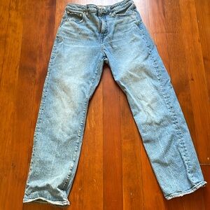 Madewelll Curvy 90’s Straight Jeans in light blue wash